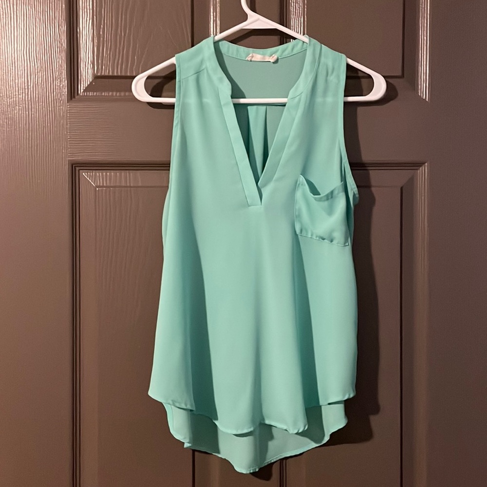 Lush sheer sleeveless top